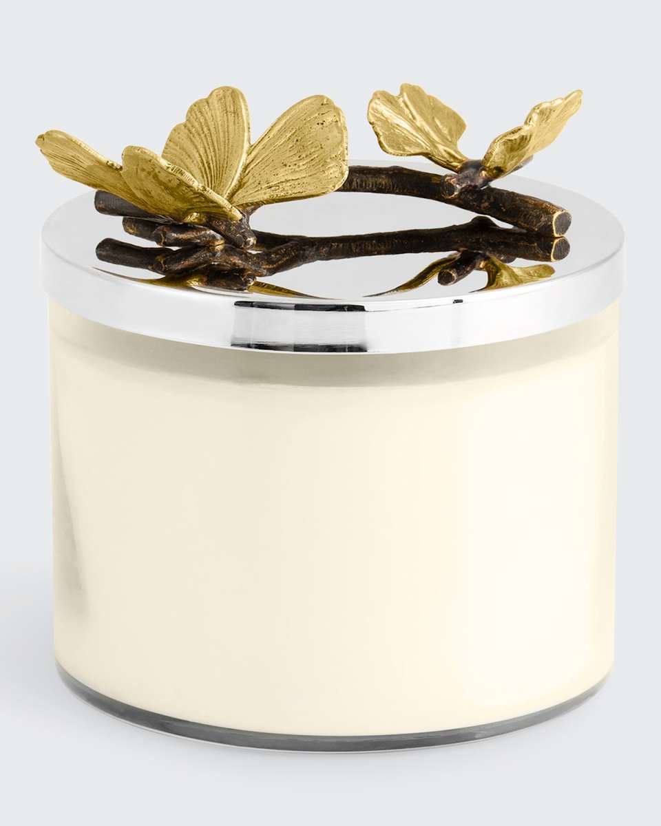 Butterfly Ginkgo Candle